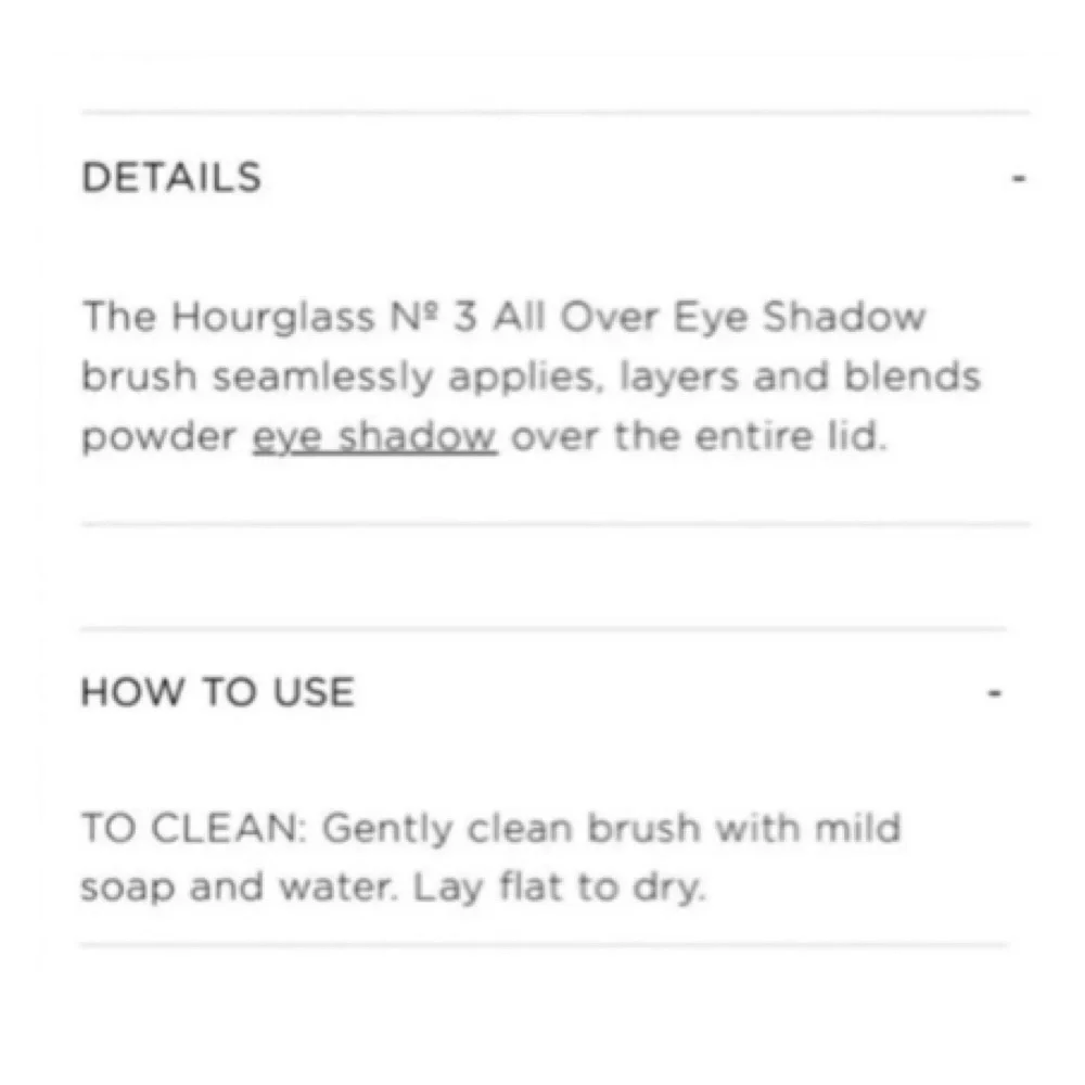 HOURGLASS No. 3 All Over Shadow Brush    ~NEW~